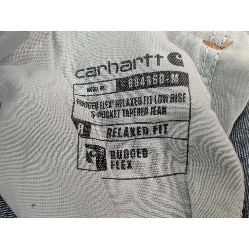 Carhartt Men's Relaxed Fit Rugged Flex Low Rise 5 Pocket Tapered Jeans 31x34 NWT